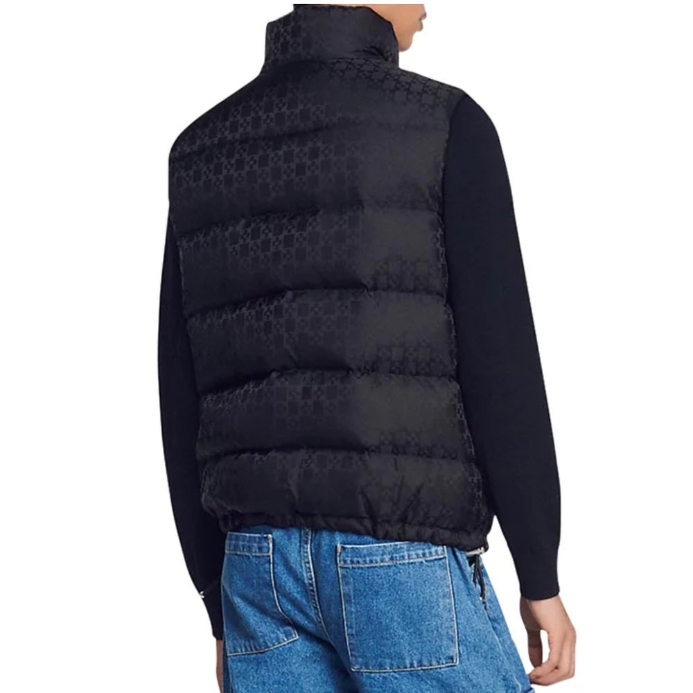 Cross Pattern Puffer Vest - Picture 2 of 6